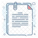 Paperclip Office Stationery File Binder Icon