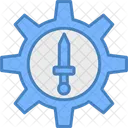 Angriff Verteidiger Geschick Symbol