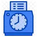 Time Attendance Clock In Office Calendar Date Icon