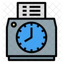 Time Attendance Clock In Office Calendar Date Icon