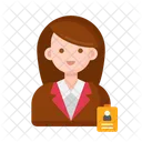Attendee Female  Icon
