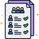Attendee List  Icon