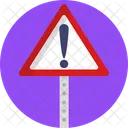 Attention Sign Driving School Icon