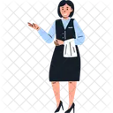 Waitress Service Hospitality Icon