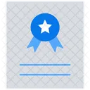 Attestation  Icône
