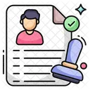 Approved Document Stamp Paper Stamp Doc Icon