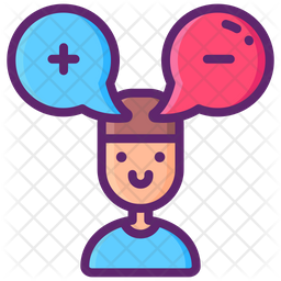 Attitude Icon - Download in Colored Outline Style