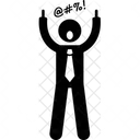 Attitude Businessman Scolding Icon
