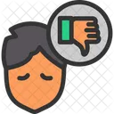 Attitude Glum Half Full Icon