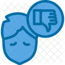 Attitude Glum Half Full Icon
