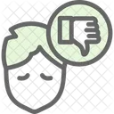 Attitude Glum Half Full Icon