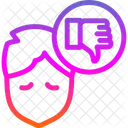 Attitude Glum Half Full Icon