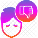 Attitude Glum Half Full Icon