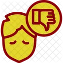 Attitude Glum Half Full Icon