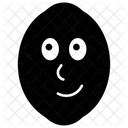Attitude Lemon Face  Icon