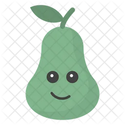 Attitude Pear Face Emoji Icon