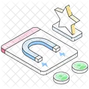 Attract Audience Engage Audience Marketing Icon