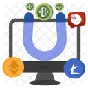 Attract Bitcoin Attract Cryptocurrency Crypto Icon