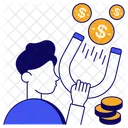 Attract Money Attract Cash Attract Dollar Icon