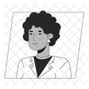 Attractive adult african american lady  アイコン
