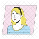 Blonde Woman Blonde Hair Rim アイコン