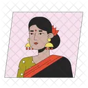 Traditional Clothes Sars Indian Culture アイコン