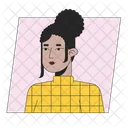Bun Hairstyle Brunette Black Hair アイコン