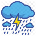 Strom Chuvoso Tempo Ícone