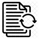 Sincronizacao De Documentos Atualizacao De Documentos Atualizacao De Dados Ícone