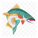 Vector De Pesca Iconos De Peces Criatura Marina Icono