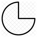 Diagramme Circulaire Segment De Secteur Tranche De Secteur Icône