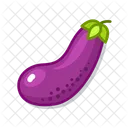 Aubergine Grun Essen Symbol