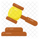 Gravel And Hammer Judge Tools Justice Equipment Icon