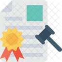 Auction Legal Papers Icon