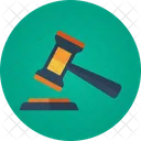 Auction Hammer Law Financial Justice Icon