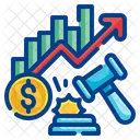Auction Chart Slam Icon