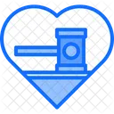 Auction Love Hammer Heart Auction Icon