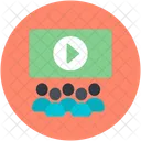 Audience Video Conference Icon