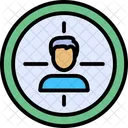 Business Target Goal Target Person Icon