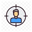 Audience Targeting Market Target Aim Icon