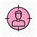 Audience Targeting Market Target Aim Icon