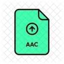 オーディオ aac アップロード  アイコン