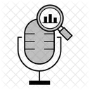 Audioanalyse Tonuberwachung Audioeinblicke Symbol