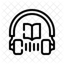 Audio Book Listening Digital Library Icon