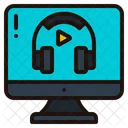 Curso De Audio Escucha Auriculares Icono