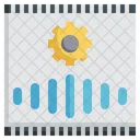 Audio Editing Creation Entertainment Sound Wave Edit Tools Icône
