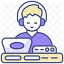 Audio Engineer Audio Mixing Icon