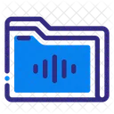 Audio Folder Podcast Media Icon