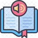 Livro De Audio Ouvir Reprodutor De Audio Ícone