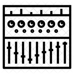 오디오 믹서  아이콘
